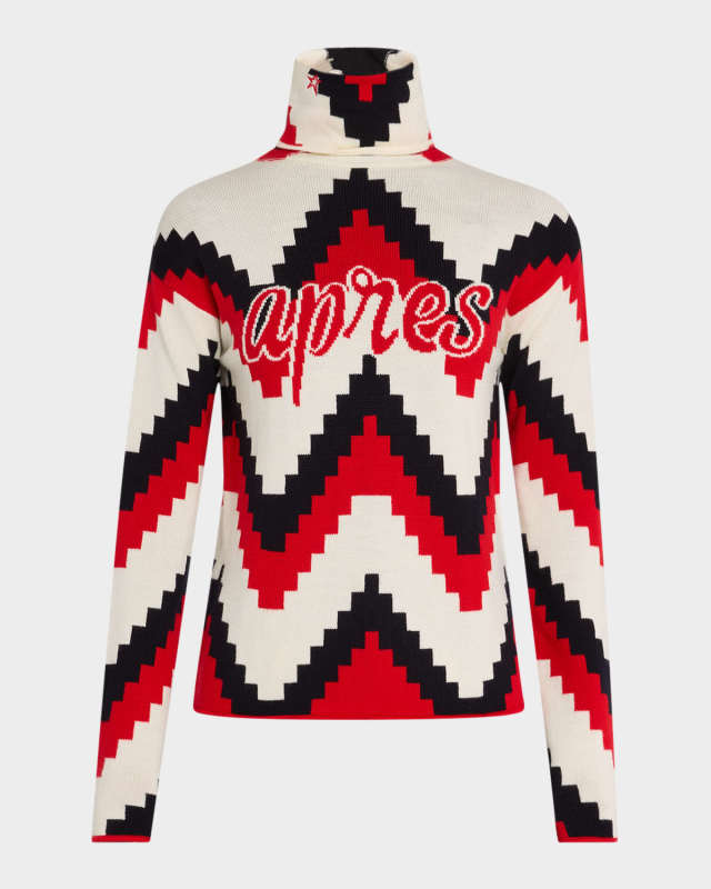 Chevron Apres Ski Turtleneck Sweater